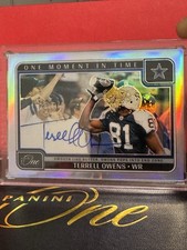 2024 Panini One - One Moment in Time Autographs Terrell Owens #386 /99