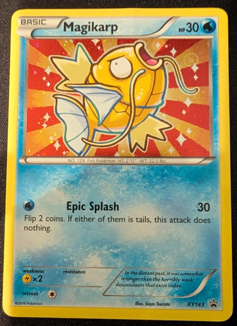 Shiny Magikarp - XY143 - Black Star Promo - Holo Rare Pokemon Card (LP)