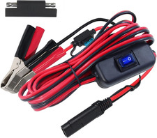SAE to Battery Alligator Clip - 12V SAE 2Pin Quick Disconnect Cable 10Ft SAE