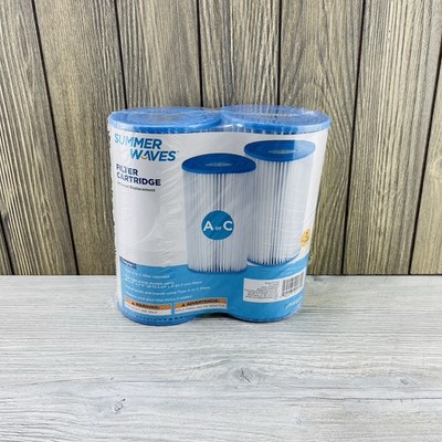 Summer Waves Polygroup Pool Filter Cartridge Replacement Size Type A or C 2 Pack