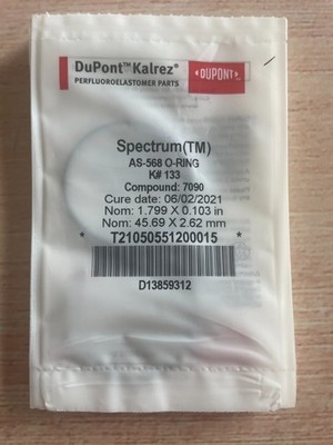DuPont Kalrez AS-568 K#133 Compound 7090 O-Ring, 1.799 x 0.103 in