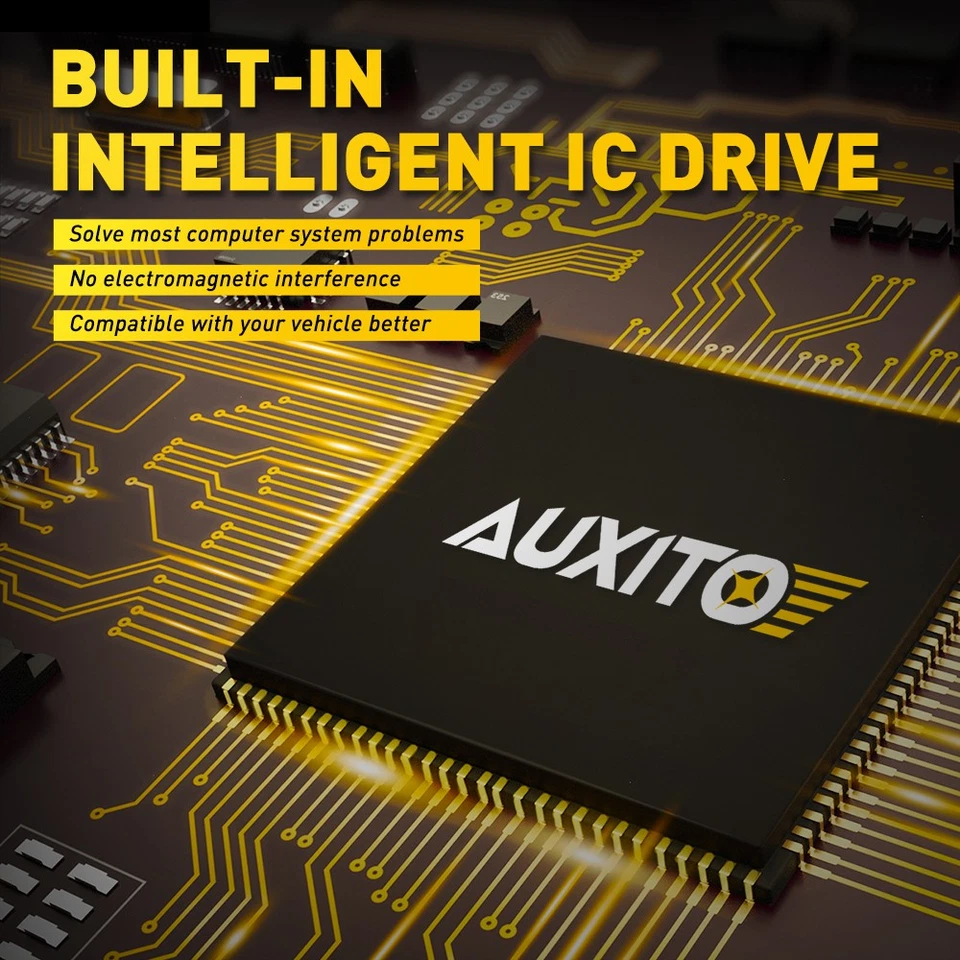 Kit de faros LED AUXITO Combo H4 9003 bombillas haz alto bajo súper blanco 6000000LM Foto 4 de 4