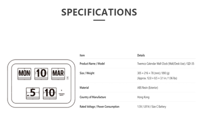 Twemco QD-35 : A Retro Flip Clock That Brings Calm to Modern