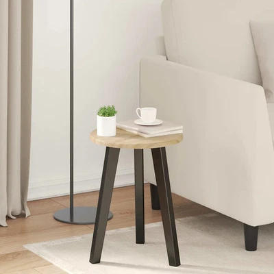 Tischplatte Holzwerkstoff Runde Gartenmöbel Moderner Gartentisch Runder vidaXL