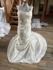Classically beautiful Ian Stuart Wedding Dress 12 14 Lourdes Silk Ivory
