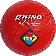 Champion Sports Rhino Playground Ball 8.5" Red 2-Ply Nylon Wound