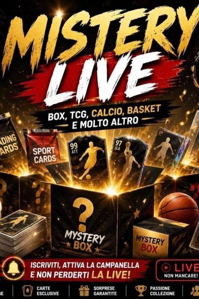 MISTERY LIVE — Box, TCG, Calcio, Basket e Sorprese da Collezione!