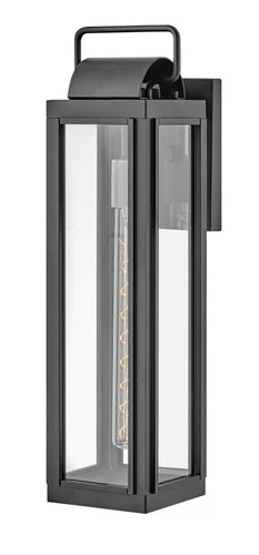 Hinkley Sag Harbor 21 1/4" High Black LED Outdoor Wall Light - Picture 2 of 5