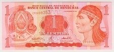 2000 Honduras 1 Lempira 0898353 Paper Money Banknotes Currency