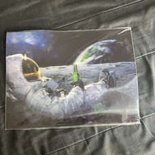Funny Astronaut Space Earth WALL ROOM PRINT