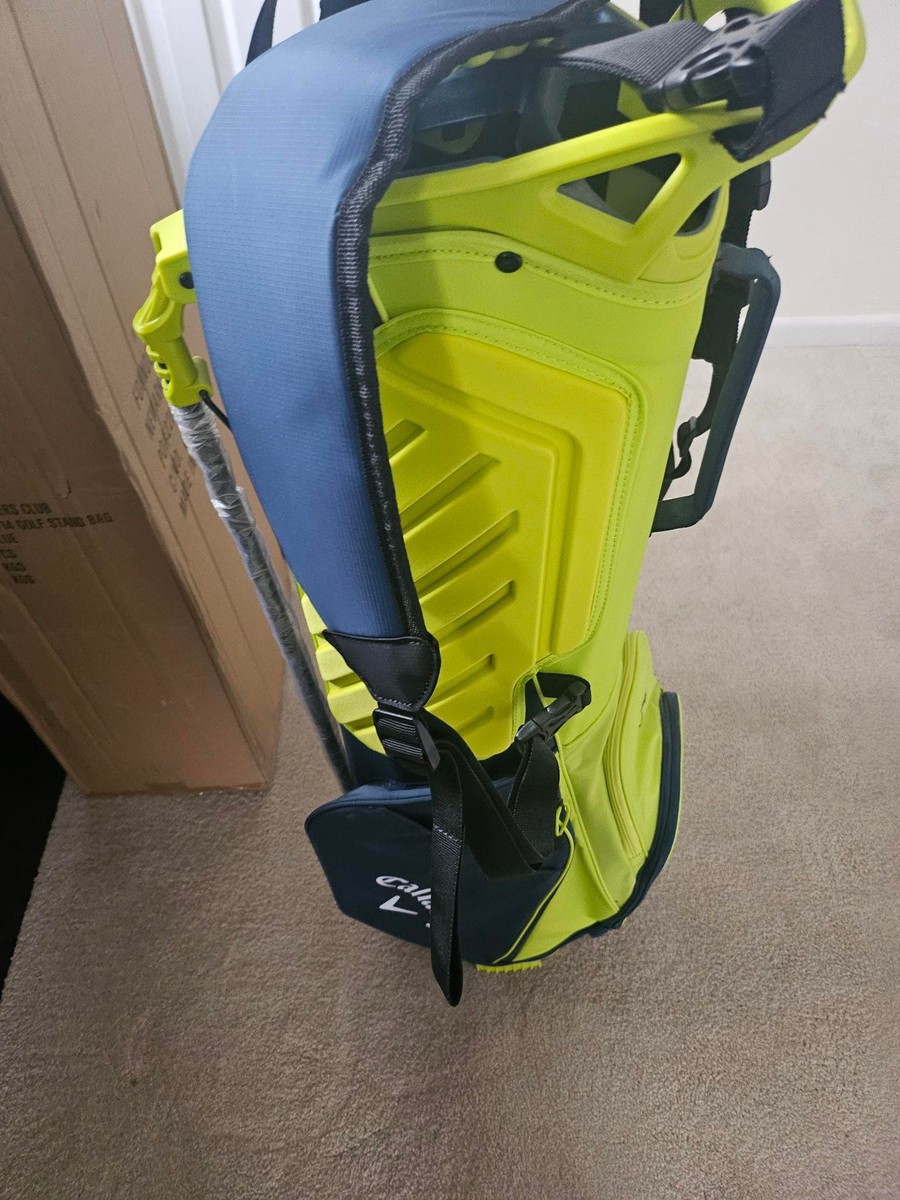 Callaway ゴルフバッグ イエロー キルティング Callaway Hyperlite Zero Golf Stand Bag. 4 Way Top. New with Tags