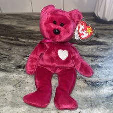 1998 Ty Valentina the Red Bear Beanie Baby Stuffed/Plush/RETIRED