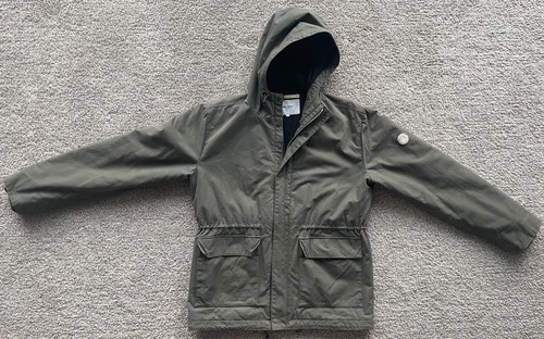 Norse Projects Nunk Classic Racing Green Wax Cotton Hooded Jacket, Sz L - product listing photo