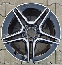 1x Alufelge 18 Zoll 8.0" 5x112 44ET Glanz Schwarz A2134016300 Mercedes-Benz W213
