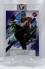 2025 Topps Pristine TANNER SCOTT SEALED All Star Purple Refractor 48/99 SN #277