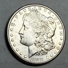 1898-O Morgan silver dollar. AU-UNC slider, dipped. $1.  #ro1