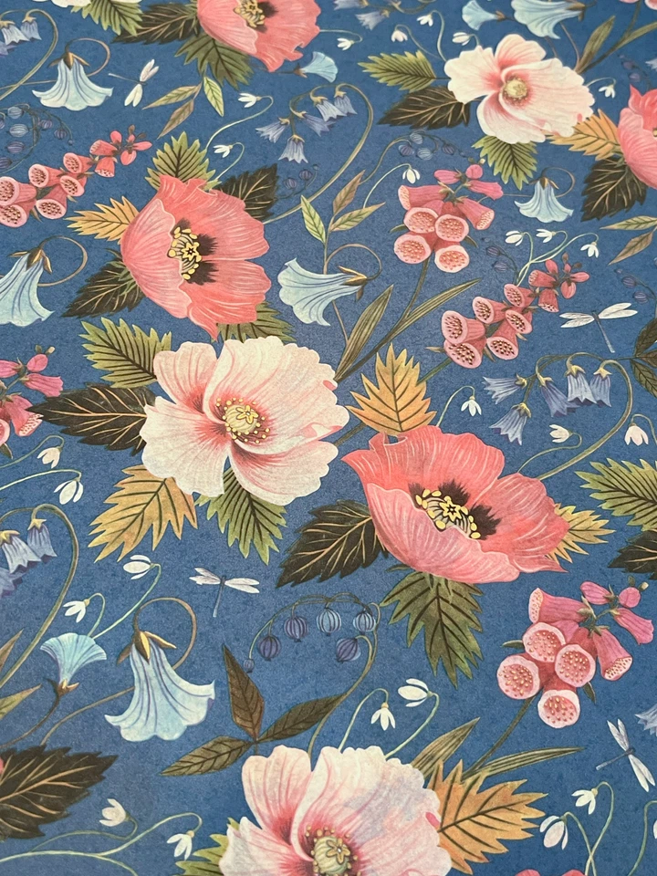 BLOOMING FLOWERS Design Tissue Paper Sheets Choose Size & Package Amount - Image 2 of 4