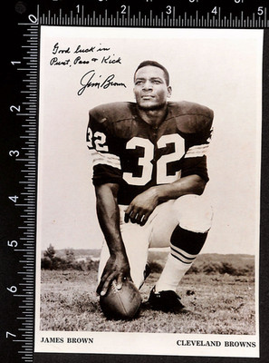 1960s MacGregor Ford Punt Pass & Kick Premium Photo Jim Brown REPRINT Photo