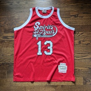Maillot Basketball Vintage St Louis Spirits - Moses Malone - Mitchell & Ness - Taille 60