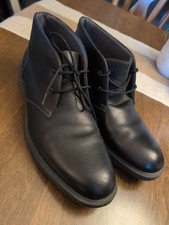 G.H. Bass  Co. Men's Bass-Radley Black Leather Ankle Boots 12 Shoes