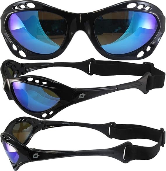 Birdz Seahawk UV400 Watersports Jetski Kayaking Polarised Goggles/Glasses+Pouch