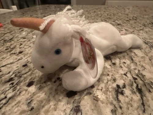 Vtg Rare Retired Ty Beanie Baby "Mystic" The Unicorn 1993.