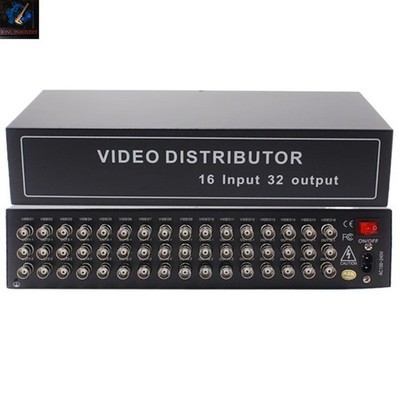 Monitoring Analog 16input 32output BNC Video Splitter Standard Definition Signal