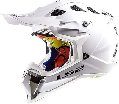 LS2 Helmets Motorcycle Powersports Off-Road Helmet White Large 470-1024