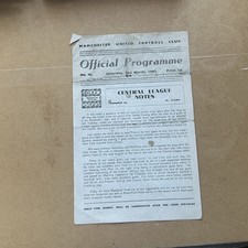 Rare. 1962/63. Manchester United reserve v Blackpool