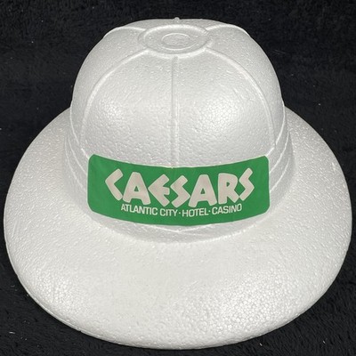 Caesars Atlantic City Hat Casino Hotel Foam Safari Style RARE Vintage Las Vegas