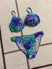 Vintage y2k tropical cool tone two piece bikini set by Venus