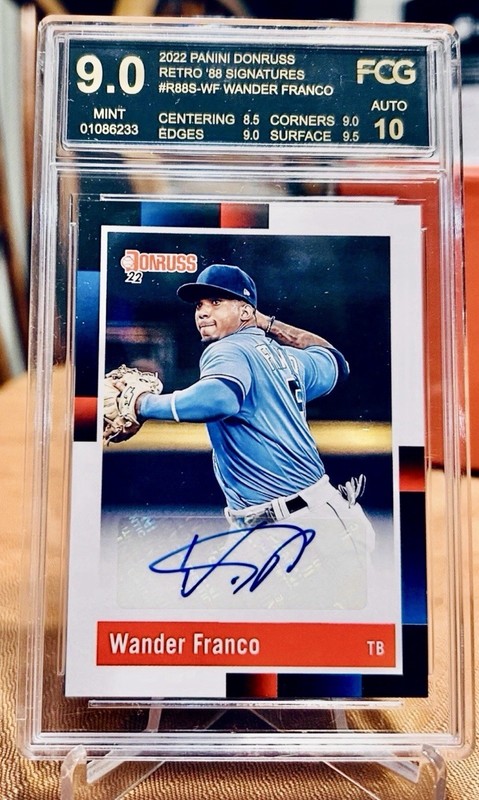 2022 Panini Donruss - Retro 1988 Signatures Wander Franco #R88S-WF (AU, RC)
