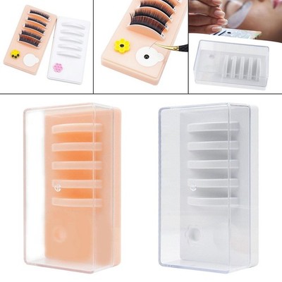 Acrylic Eyelash Grafting Pallet with Cover Display Container for False Lashes