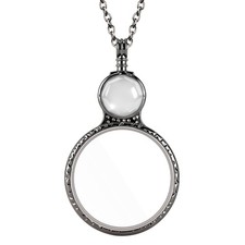 Magnifying Glass Necklace for Women, 10X Magnifying Monocle Necklace Pendant ...