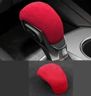 For Chevrolet Colorado 2022-26 Red Suede Gear Shift Knob Cover Trim Decoration