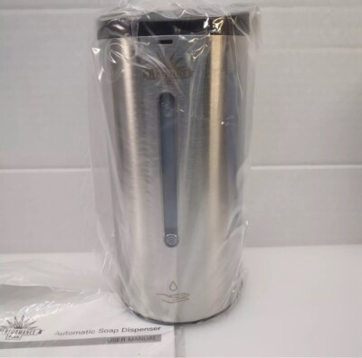 Wall Mounted Automatic Liquid Soap Dispenser Polished Stainless Steel New in Box