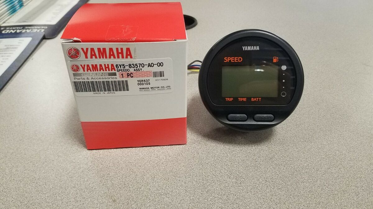 New Yamaha OEM Speedometer Outboard Multi Function Gauge 6Y5 New Yamaha OEM Speedometer Outboard Multi Function Gauge 6Y5