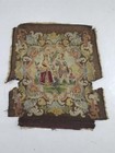 Antique 18thC French Needlepoint Tapestry Panel Courting Couple Scene 31x25 in