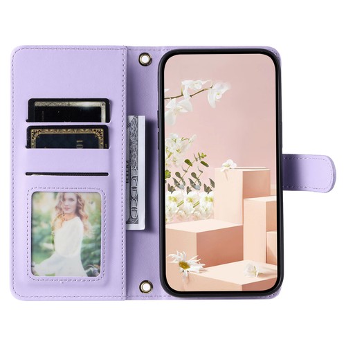 For Various Phone Crossbody Leather Flip Wallet Case Holder +Strap Cover Women - Picture 16 of 27