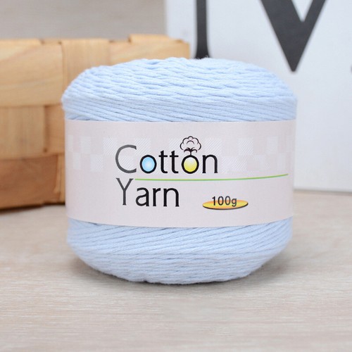 100% Cotton Yarn 100g Ball Baby Wool Soft Crochet-11 Shades - Picture 16 of 20
