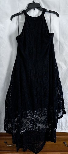 Halter Hi-Lo Floral Lace Cocktail Dress Sleeveless Bridesmaid Formal S/XXL - Picture 5 of 19