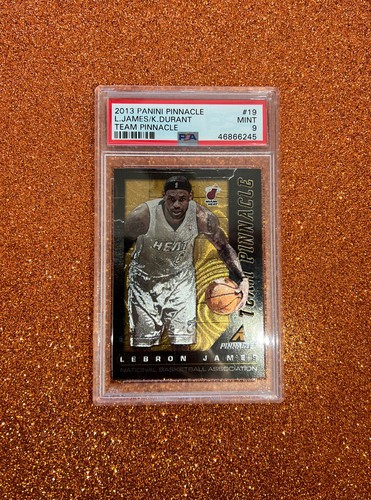 2013 Panini Pinnacle Team Pinnacle #19 Lebron James / Kevin Durant PSA 9 Mint  - Picture 1 of 4