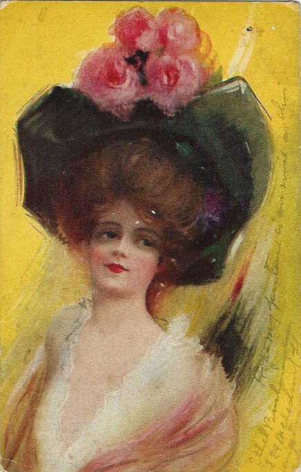 Hガール 1907 Pretty Girl Postcard | eBay