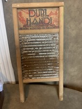 Vintage Dubl Handi Washboard Co Columbus Ohio Wash Board 18" X 8.5  