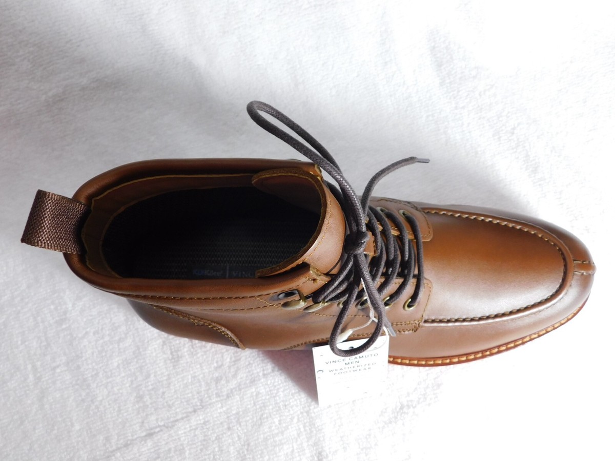 M7 Vince Camuto Brown Men\'s Kameil Lace-Up Leather Cuero Boots Size 9 M Vince Camuto Kameil Boots Size 8M Brown | Mercari main image 3