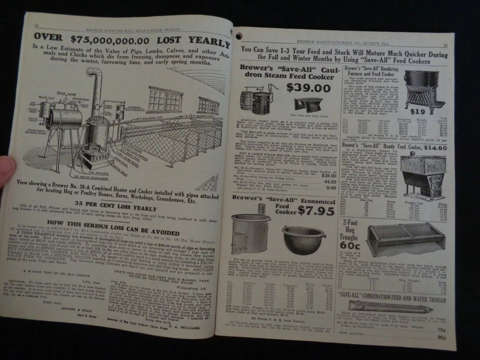 Brower Mfg Co Catalog 32 Quincy IL Poultry Stock Farm Supplies Farming Chickens - Image 3 of 4