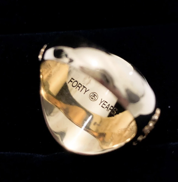 Stussy 40th Anniversary Gold 1st Ring