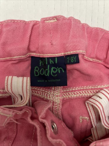 MINI BODEN pink Cropped Jeans.size 7/8 Yr. - Picture 2 of 3