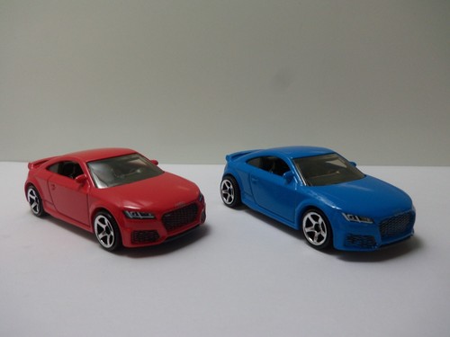 2020 / 21 Matchbox Lot of 2 '19 / '20 Audi TT RS Coupes - Red & Blue - Mint Loose