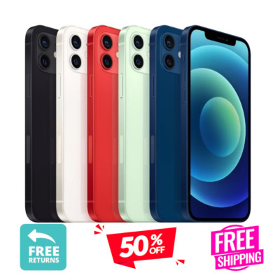 Apple iPhone 12 128GB 64GB Unlocked AT&T Verizon 5G 6.1-inch screen Face ID